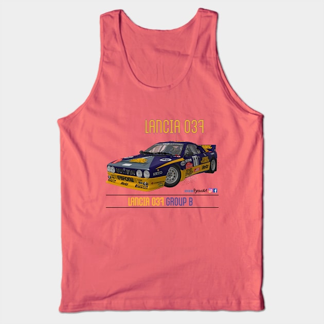 Lancia 037 Grp. B Tank Top by PjesusArt